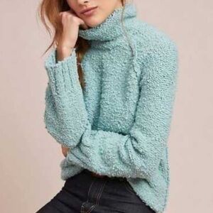 Anthropologie Month Boucle Turtleneck Sweater